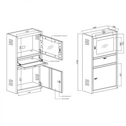 Armoire informatique haute | Mobilier d'atelier