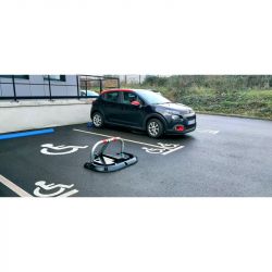 Arceau de parking sur socle caoutchouc | Equipement de parking et de voirie