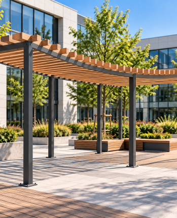 Pergola et cabane
