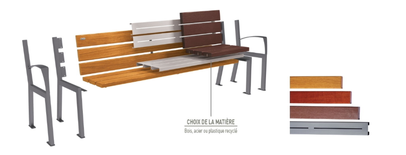 Banc plastique recyclé